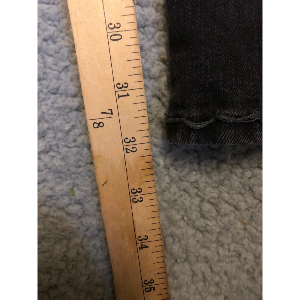 Vtg 2000s True Religion Ricky Black‎ Red Stitch Jeans Mens 38 Made in USA Y2K